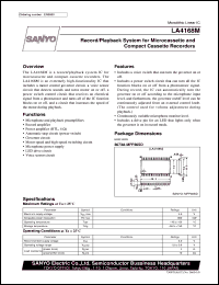 LA4168M datasheet: Record/playback system LA4168M