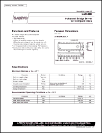 LA6541D datasheet: 4-channel bridge driver for compact disc LA6541D