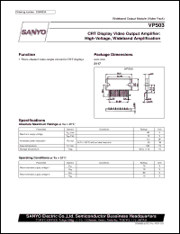 VP503 datasheet: CTR display video output amplifier VP503