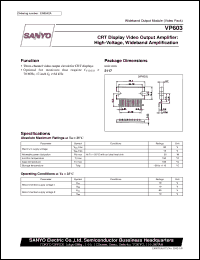 VP603 datasheet: CTR display video output amplifier VP603