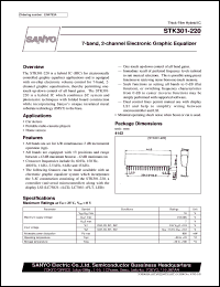 STK301-220 datasheet: 7-band, 2-channel electronic equalizer STK301-220