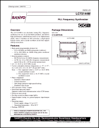 LC72144M datasheet: PLL frequency synthesizer LC72144M