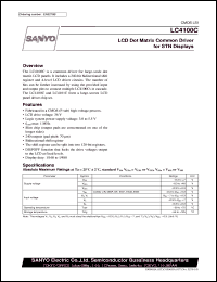 LC4100C datasheet: LCD dot matrix common driver for STN display LC4100C