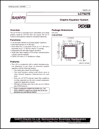 LC7527E datasheet: Graphic equalizer system LC7527E