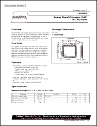 LA9240M datasheet: Analog signal processor (ASP) for CD player LA9240M