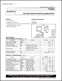 FW202 datasheet: N-channel silicon MOSFET, ultrahigh-speed switching application FW202