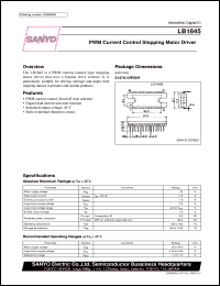 LB1845 datasheet: PWM current control stepping motor driver LB1845