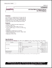 LC4101C datasheet: LCD dot matrix segment driver for STN display LC4101C