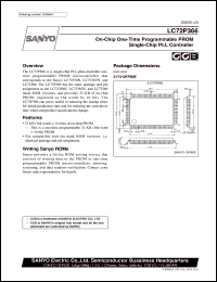 LC72P366 datasheet: On-chip one-time programmable PROM single-chip PLL controller LC72P366