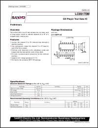 LC89170M datasheet: CD player text data IC LC89170M