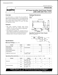STK400-060 datasheet: AF power amplifier (35W+35W+35W) STK400-060