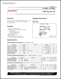 LC73861 datasheet: DTMF receiver LSI LC73861