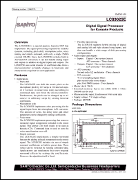 LC83025E datasheet: Digital signal processor for karaoke product LC83025E