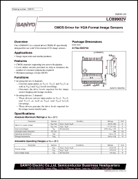 LC89902V datasheet: CMOS driver for VGA-format image sensor LC89902V