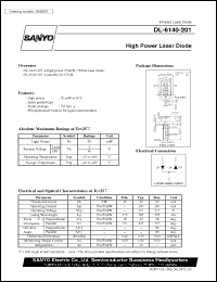 DL-6140-201 datasheet: High power laser diode DL-6140-201