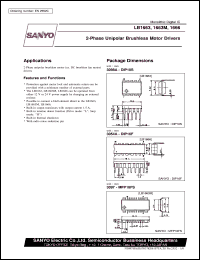 LB1666 datasheet: 2-phase unipolar brushless motor driver LB1666