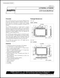 LC7985NA datasheet: LCD controller/driver LC7985NA