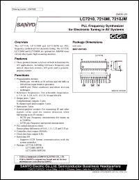 LC7218 datasheet: PLL frequency synthesizer for electronic tuning in AV system LC7218