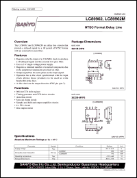 LC89962M datasheet: NTSC format delay line LC89962M