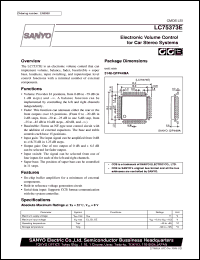 LC75373E datasheet: Electronic volume control for car stereo system LC75373E