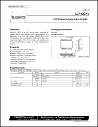 LC4120NV datasheet: LCD power supply switching IC LC4120NV