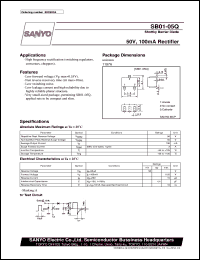 SB01-05Q datasheet: Shottky barrier diode, 50V/100mA rectifier SB01-05Q