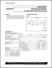 SVC321SPA datasheet: Varactor diode (IOCAP) for AM receiver electronic tuning SVC321SPA