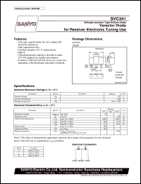 SVC341 datasheet: Varactor diode for receiver electronic tuning SVC341