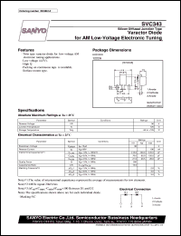 SVC343 datasheet: Varactor diode for AM low-voltage electronic tuning SVC343