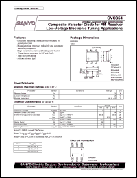 SVC354 datasheet: Composite varactor diode for AM low-voltage electronic tuning SVC354