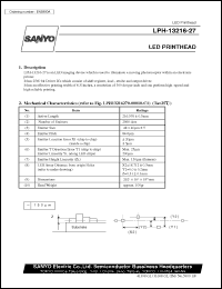 LPH-13216-27 datasheet: LED printhead LPH-13216-27