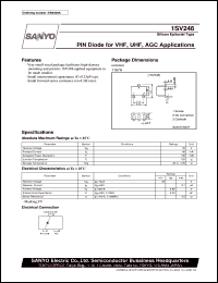 1SV248 datasheet: PIN diode for VHF, UHF, AGC use 1SV248