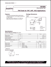 1SV263 datasheet: PIN diode for VHF, UHF, AGC use 1SV263