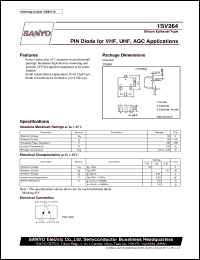 1SV264 datasheet: PIN diode for VHF, UHF, AGC use 1SV264