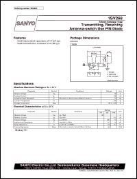 1SV268 datasheet: PIN diode for transmitting, receiving antenna-switch use 1SV268