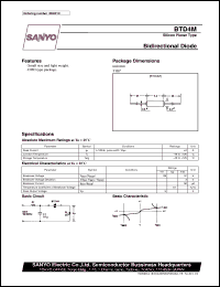 BTD4M datasheet: Bidirectional diode BTD4M