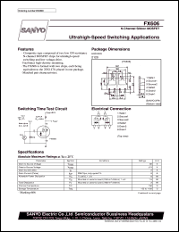 F606 datasheet: PNP epitaxial silicon transistor, high-current switching application F606