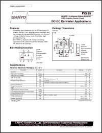 FX855 datasheet: N-channel silicon MOSFET + schottky barrier diode, DC-DC convertor application FX855