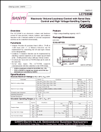 LC7535M datasheet: Electronic volume control LC7535M