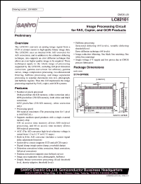 LC82101 datasheet: Image processing circuit for FAX, copier and OCR product LC82101