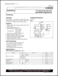 LC9949G datasheet: 1/6 optical size EIA B/W solid-state image sensor LC9949G