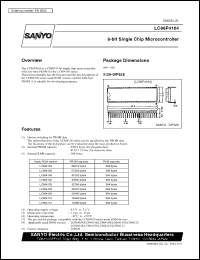 LC86P4164 datasheet: 8-bit single chip microcontroller LC86P4164