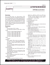 LC723740 datasheet: ETR microcontriller LC723740