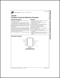 LM1290N datasheet: Autosync Horizontal Deflection Processor [Life-time buy] LM1290N