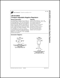 LM133KSTEEL datasheet: 3-Ampere Adjustable Negative Regulator [Life-time buy] LM133KSTEEL