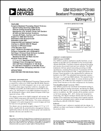 AD20MSP415 datasheet: GSM/DCS1800/PCS1900 Baseband Processing Chipset AD20MSP415