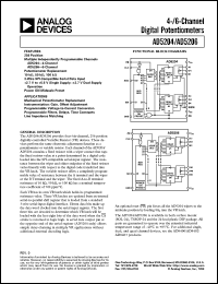 AD5206 datasheet: 6-Channel, Digital Potentiometer AD5206