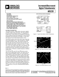 AD5220 datasheet: Increment/Decrement Digital Potentiometer AD5220