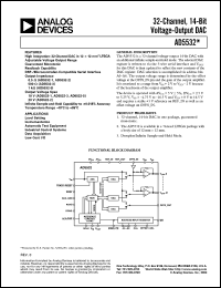 AD5532 datasheet: 32-Channel Voltage Translation Function With an Infinite or Droopless Output Hold Capability AD5532