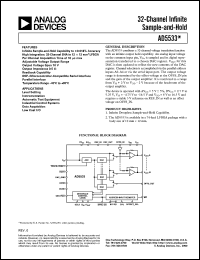 AD5533 datasheet: 32-Channel Infinite Sample-and-Hold AD5533